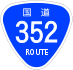 National Route 352 shield