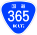 National Route 365 shield