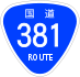 National Route 381 shield