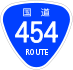 National Route 454 shield
