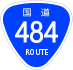 National Route 484 shield