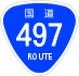 National Route 497 shield