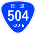 National Route 504 shield