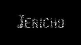 The word "Jericho" in a gray/black font that looks like static on a black background.