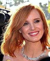 Jessica Chastain poses for the camera