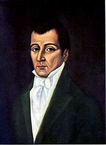 1825 oil portrait of Joaquín Camacho by Coriolano Leudo