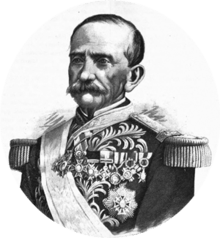 Painting of José Mariano Salas in uniform