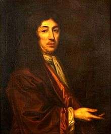 A half-length oil portrait of Joseph Dudley, wearing a magistrate's robe.