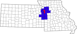 Map of Kansas City metropolitan area