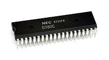 A Zilog Z80 processor, the CPU in the Master System