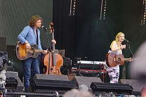 James Walbourne and Kami Thompson of The Rails at Copredy Festival 2012