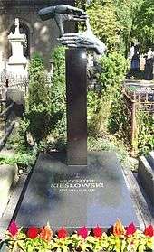 Photo of Kieślowski's grave