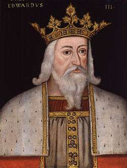 Early modern half-figure portrait of Edward III in his royal garb.