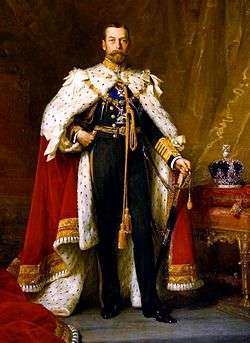 Full-length portrait in oils of George V