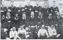 New Zealnd Third test team versus England at Carlaw Park August 20, 1932.