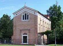 photograph of the exterior of The Scrovegni Chapel