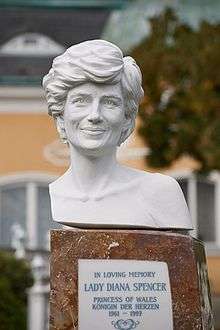 Lady Diana Memorial in the garden of Schloss Cobenzl in Vienna.