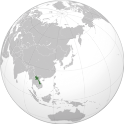 Claimed Territory of the Royal Lao Government in Exile
