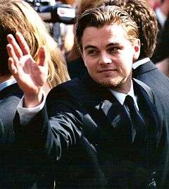 A photograph of Leonardo DiCaprio in 2002