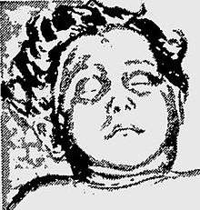 Sketch created from study of morgue photographs to depict an estimation of the victim