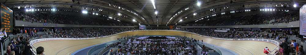 The London Velopark at the World Cup Cycling Event in February 2012