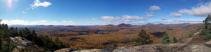 Panorama of Loon Lake from Look Out Mountain