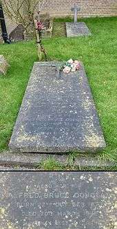 Douglas' gravestone