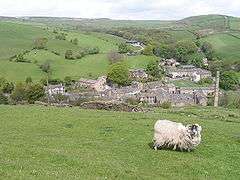Lothersdale from the Pennine Way
