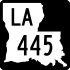Louisiana Highway 445 marker