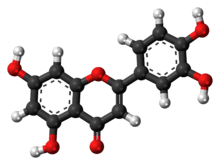 Ball-and-stick model of Luteolin