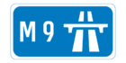 M9 motorway shield}}