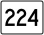 State Route 224 marker