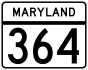 Maryland Route 364 marker