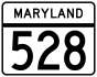 Maryland Route 528 marker