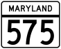 Maryland Route 575 marker