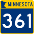 Trunk Highway 361 marker