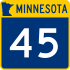 Trunk Highway 45 marker