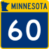 Trunk Highway 60 marker