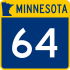 Trunk Highway 64 marker