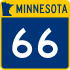 Trunk Highway 66 marker