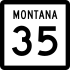 Montana Highway 35 marker