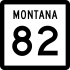 Montana Highway 82 marker
