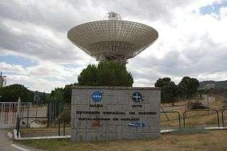DSS-63 antenna at the Madrid Deep Space Communications Complex
