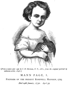 Old drawing of small child with bird