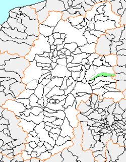 Map of Usuda, Nagano