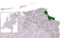 Location of Delfzijl