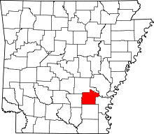 Map of Arkansas highlighting Lincoln County