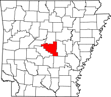 State map highlighting Pulaski County