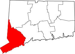 Map of Southwestern Connecticut