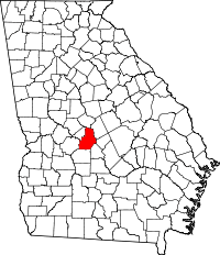 State map highlighting Houston County